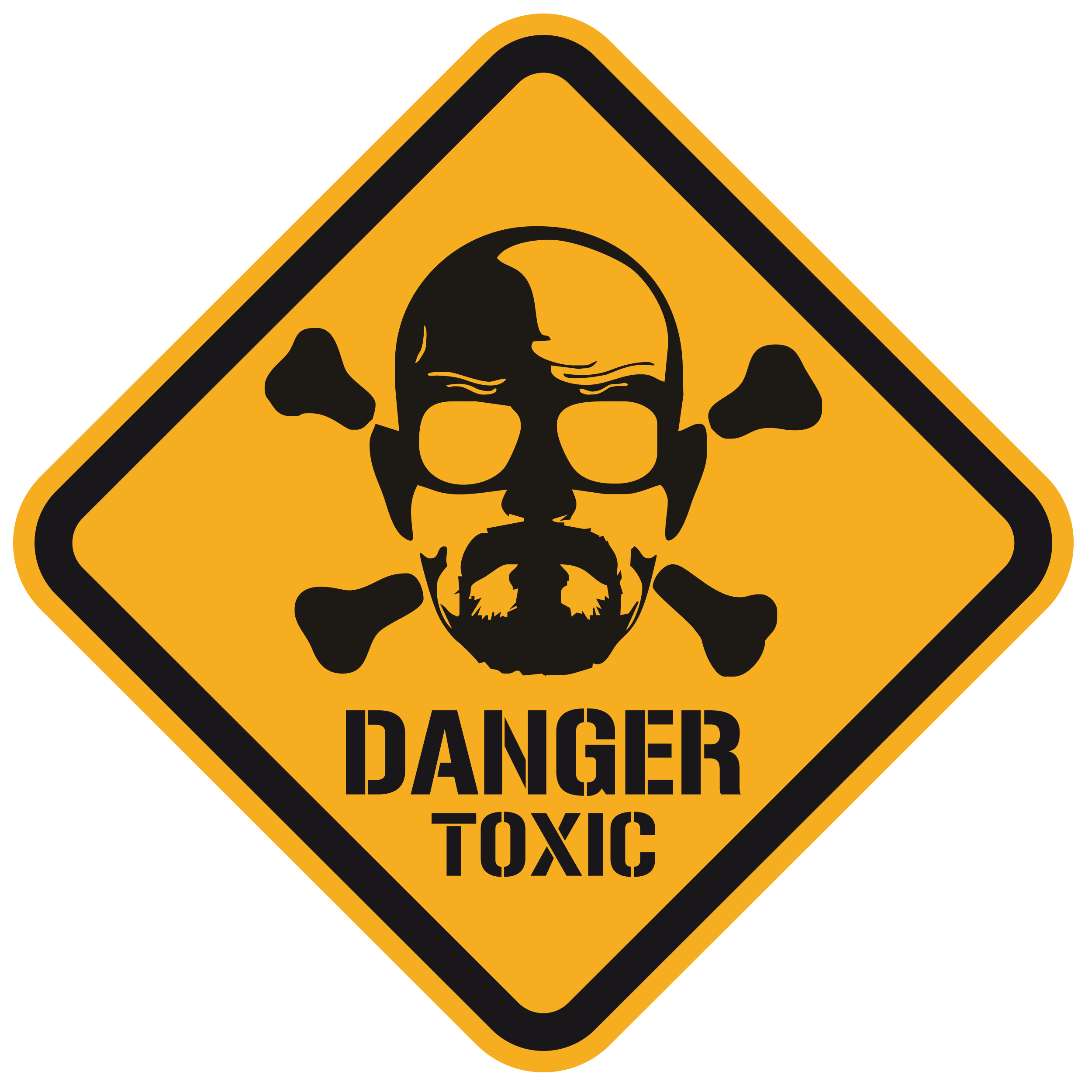 Adesivi Murali: Heisenberg Danger Toxic Color 0