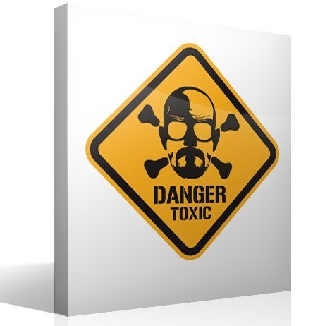 Adesivi Murali: Heisenberg Danger Toxic Color
