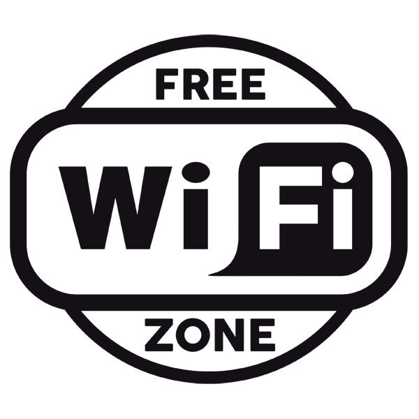 Adesivi Murali: Zona Wifi gratuita