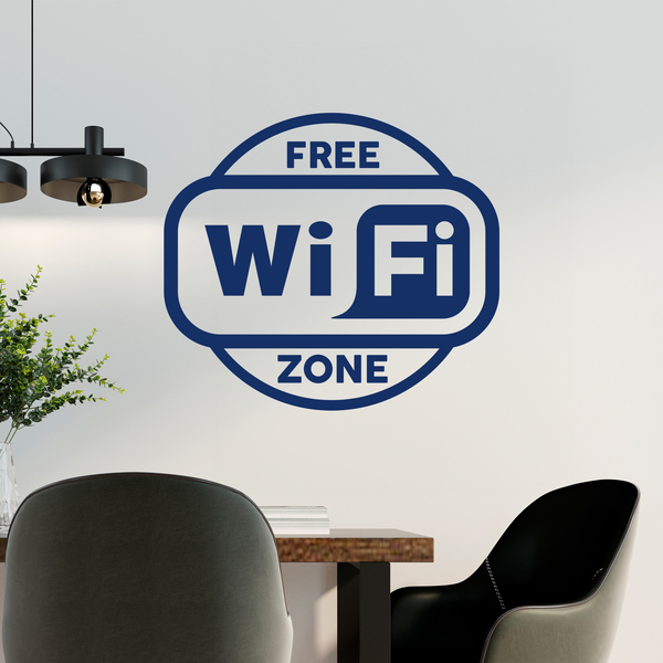 Adesivi Murali: Zona Wifi gratuita