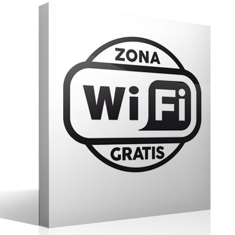 Adesivi Murali: Zona Wifi gratuito