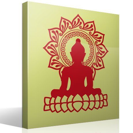 Adesivi Murali: Buddha e fiore di loto