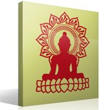 Adesivi Murali: Buddha e fiore di loto 3