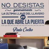 Adesivi Murali: No desistas - Paulo Coelho 2