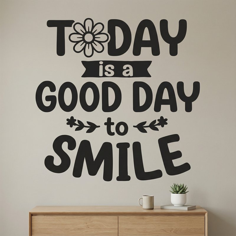 Adesivi Murali: Today is a good day to smile