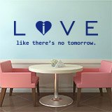Adesivi Murali: Love - live like there´s no tomorrow 2