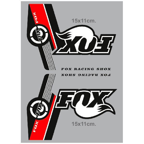 Adesivi per Auto e Moto: Adesivi Fox Racing Shox forcelle Mountain Bike