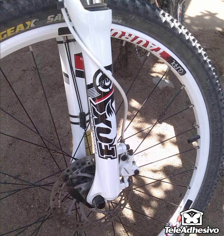Adesivi per Auto e Moto: Fox Racing Shox forcelle Mountain Bike