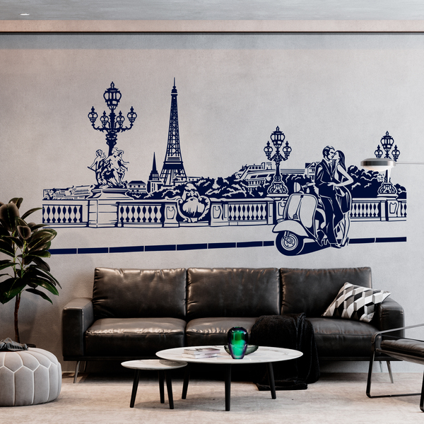 Adesivi Murali: Scena romantica a Parigi