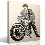 Adesivi Murali: Elvis Presley e moto 3