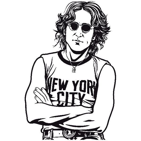 Adesivi Murali: John Lennon - New York City
