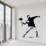 Adesivi Murali: Banksy Fiore protesta Lanciare 5