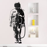 Adesivi Murali: Banksy Graffiti Astronauta 2
