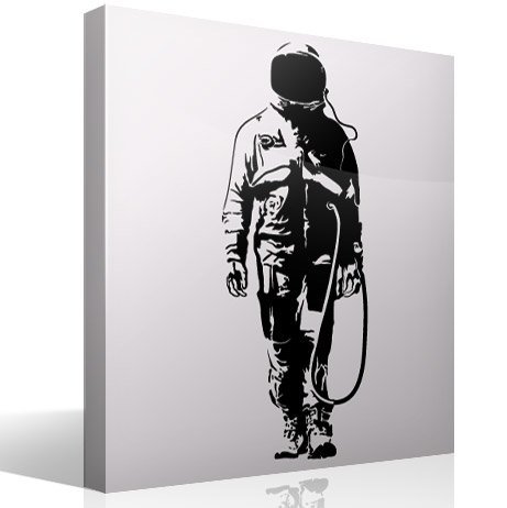 Adesivi Murali: Banksy Graffiti Astronauta