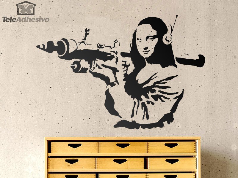 La Gioconda con il lanciarazzi - Banksy 2/2