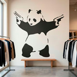 Adesivi Murali: Banksy Panda armato 7