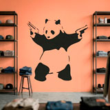 Adesivi Murali: Banksy Panda armato 10