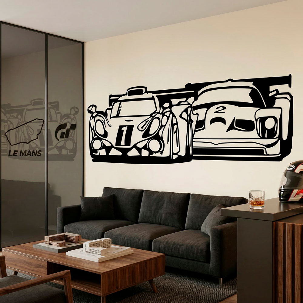 Adesivi Murali: Macchine da Corsa