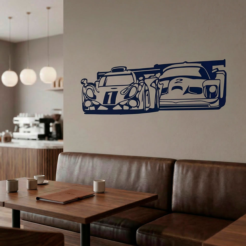 Adesivi Murali: Macchine da Corsa