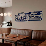 Adesivi Murali: Macchine da Corsa 4