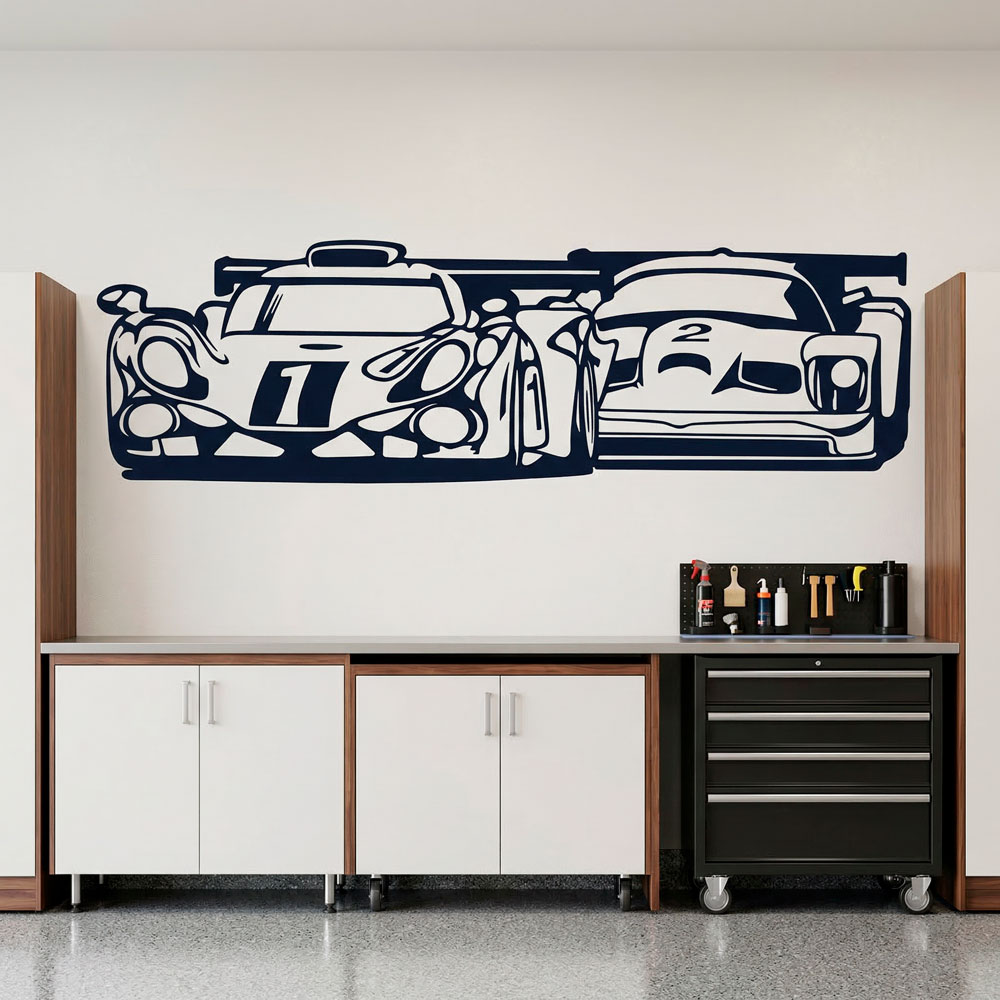 Adesivi Murali: Macchine da Corsa
