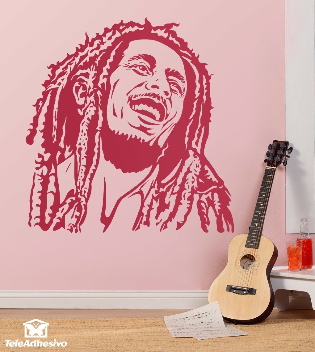 Adesivi Murali: Bob Marley sorriso