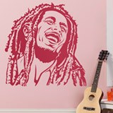 Adesivi Murali: Bob Marley sorriso 2