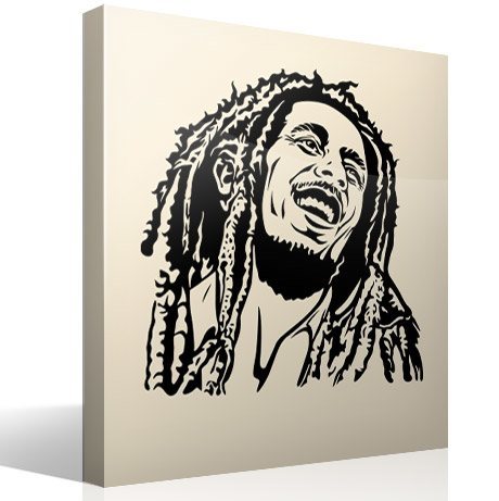 Adesivi Murali: Bob Marley sorriso