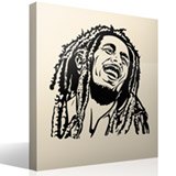 Adesivi Murali: Bob Marley sorriso 3