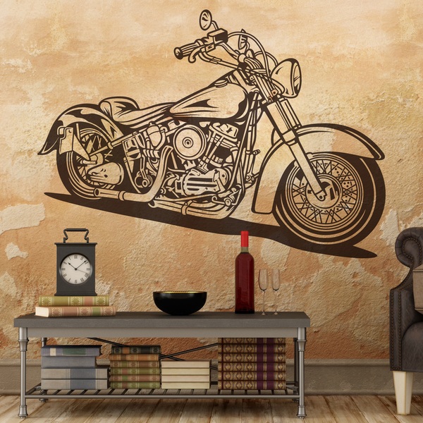 Adesivi Murali: Harley Davidson Softail Classic 0