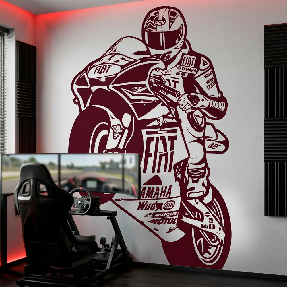 Adesivi Murali: MotoGP dorsale 46