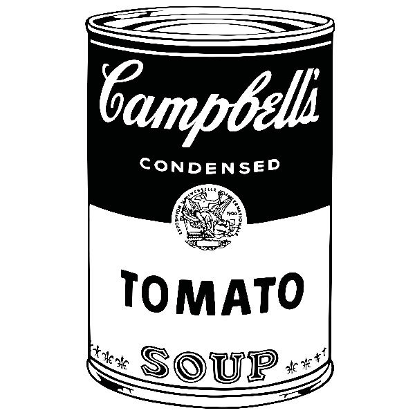 Adesivi Murali: Andy Warhol Campbell