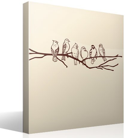 Adesivi Murali: Uccelli su ramo