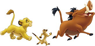 Adesivi per Bambini: Simba, Timon e Pumba 5