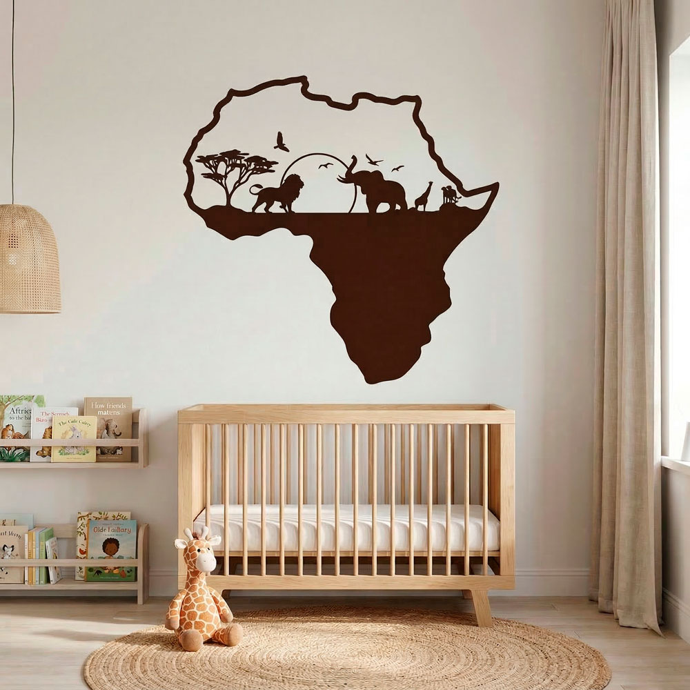 Africa animali silhouette skyline 5
