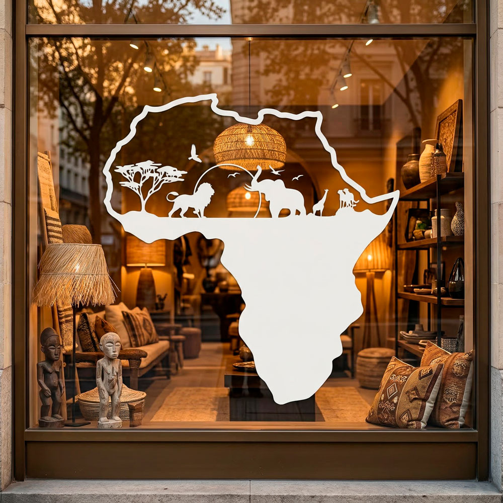 Africa animali silhouette skyline 6
