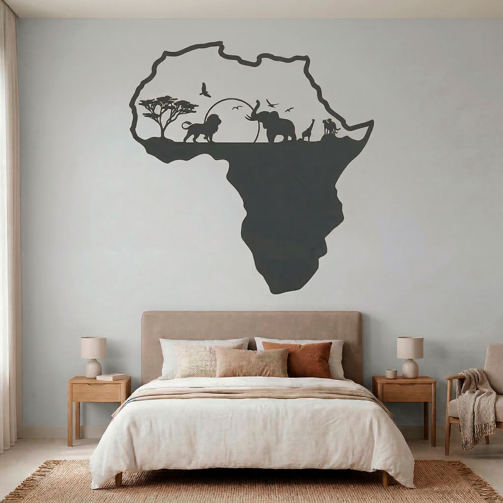 Africa animali silhouette skyline 7