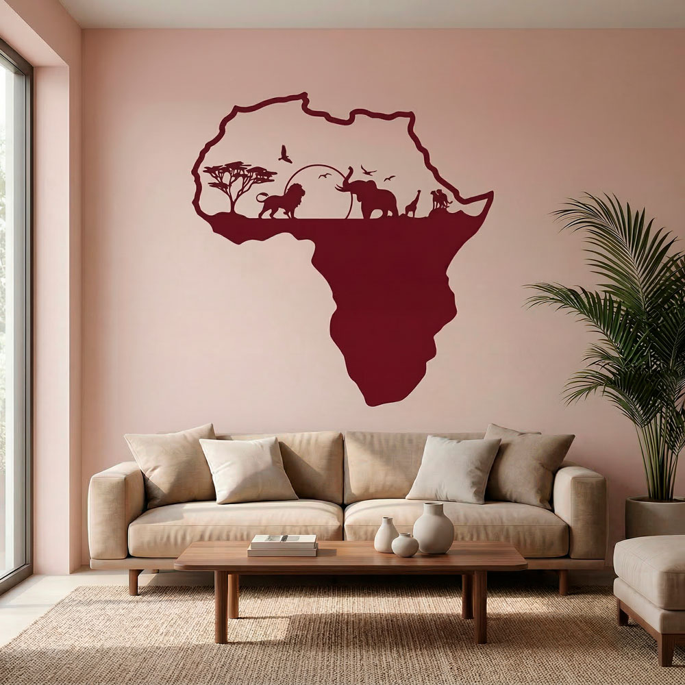 Africa animali silhouette skyline 8