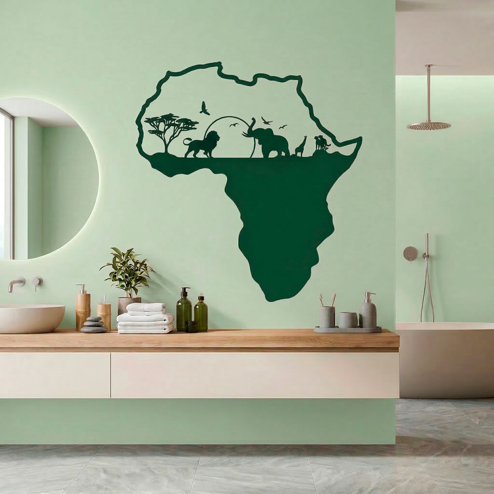 Africa animali silhouette skyline 9