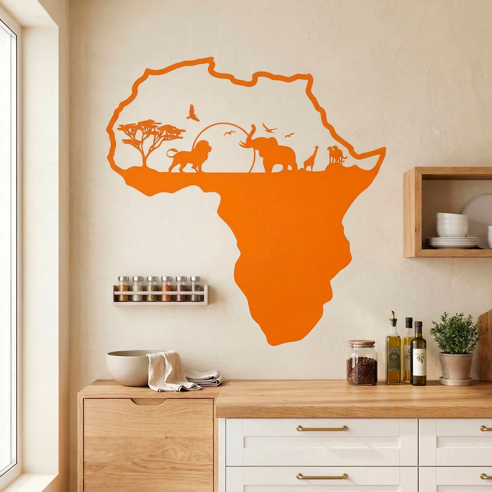 Africa animali silhouette skyline 10