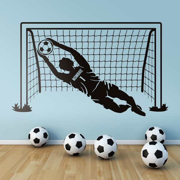 Lankater Muro Adesivi 3D Campo di Calcio Stickers Murale Poster di Calcio Decalcomanie di Arte a Camera Decorazione Domestica