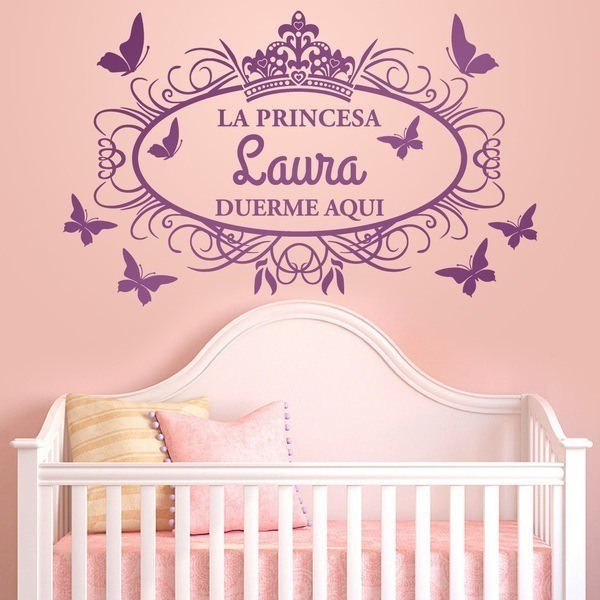 Adesivi per Bambini: Principessa dorme qui
