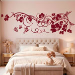Adesivi Murali: Floreale con farfalle 15