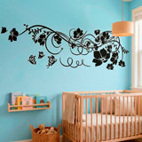 Adesivi Murali: Floreale con farfalle 16