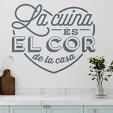 Adesivi Murali: La Cucina é il Cuore della Casa in Catalano 2
