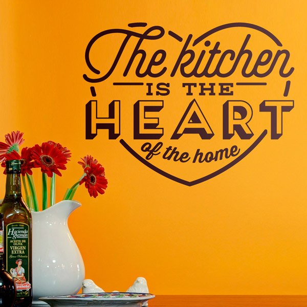 Adesivi Murali: La Cucina é il Cuore della Casa in Inglese