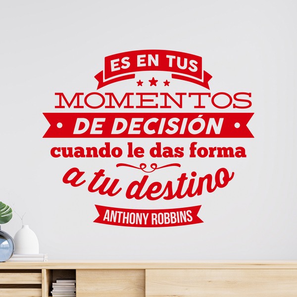 Adesivi Murali: Momentos de decisión - Anthony Robbins