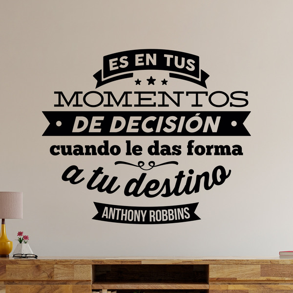 Adesivi Murali: Momentos de decisión - Anthony Robbins