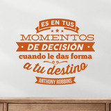 Adesivi Murali: Momentos de decisión - Anthony Robbins 3