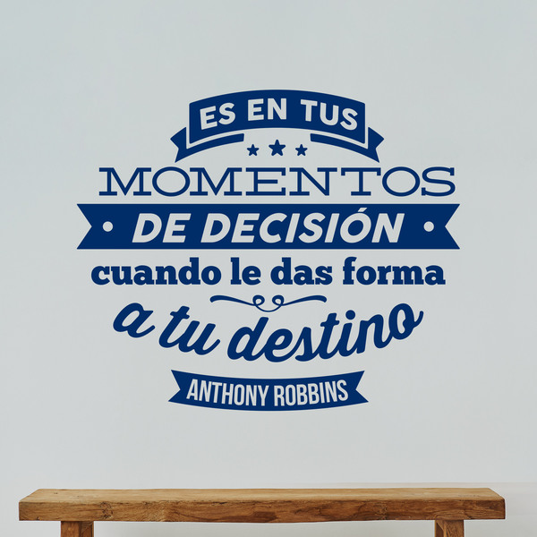 Adesivi Murali: Momentos de decisión - Anthony Robbins